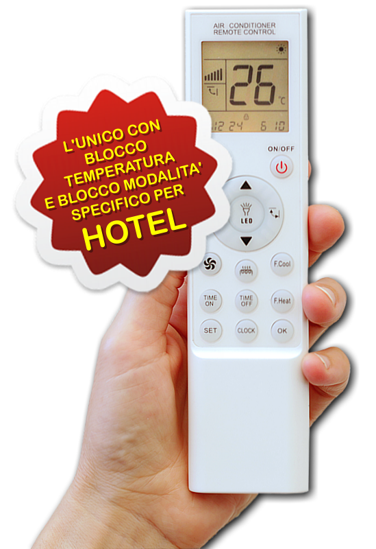 Telecomando universale condizionatore blocco temperatura per hotel